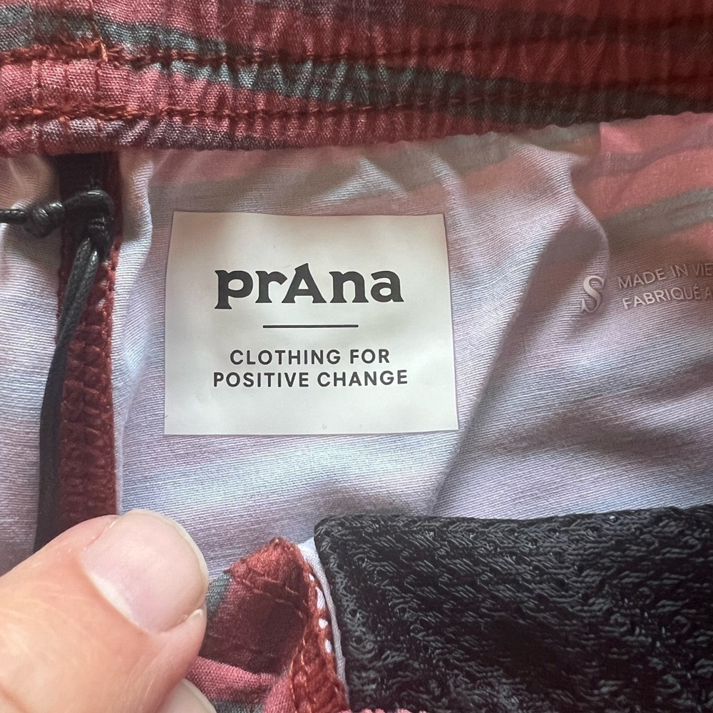 NWT Prana Men's Metric E-Waist Short Size Small Color Rust Stripe No Liner!!‎ - Picture 6 of 7